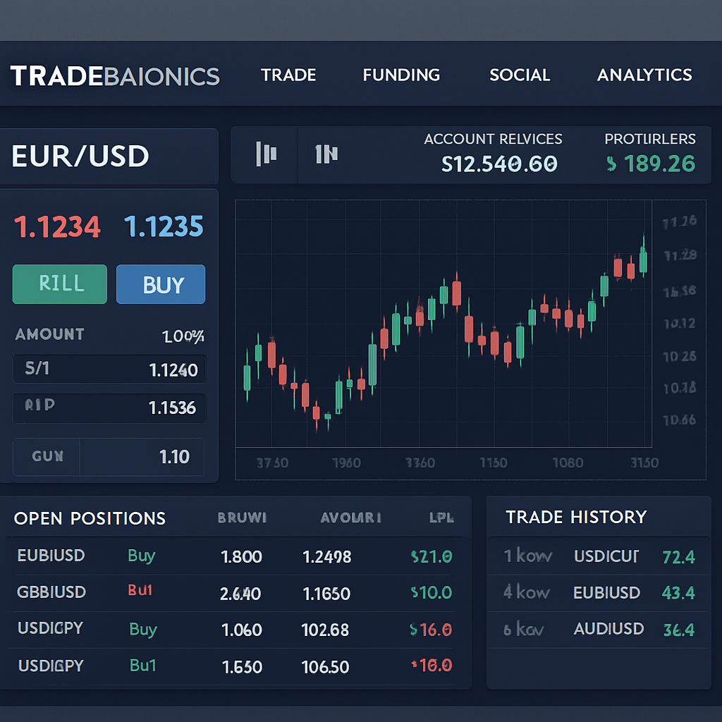 Tradebaionics Platform Interface