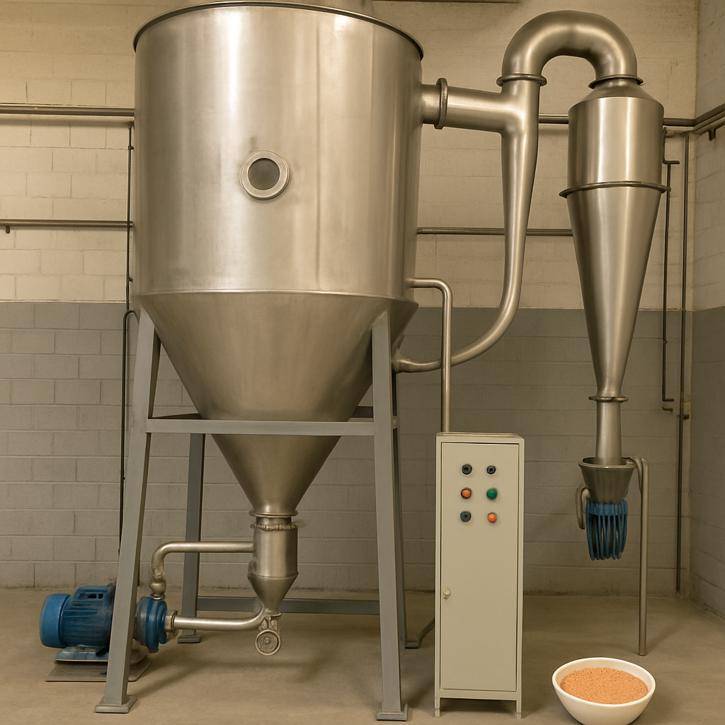 Spray dryer machine for fruit powder production