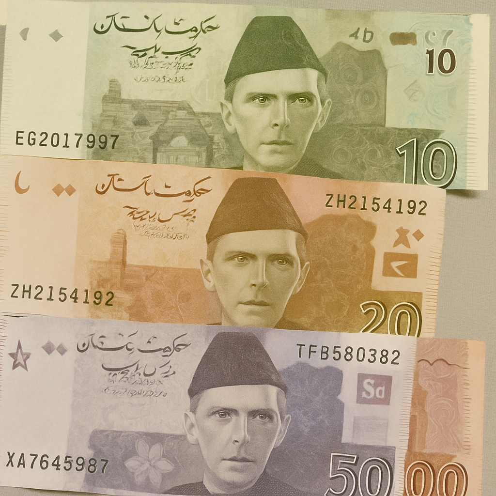 Pakistani Rupee Currency Notes