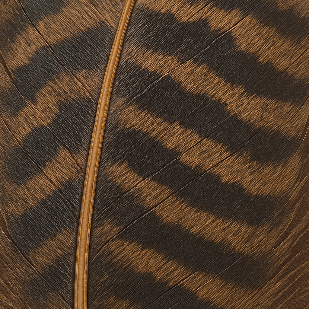 Bronze Turkey Feather Close-up