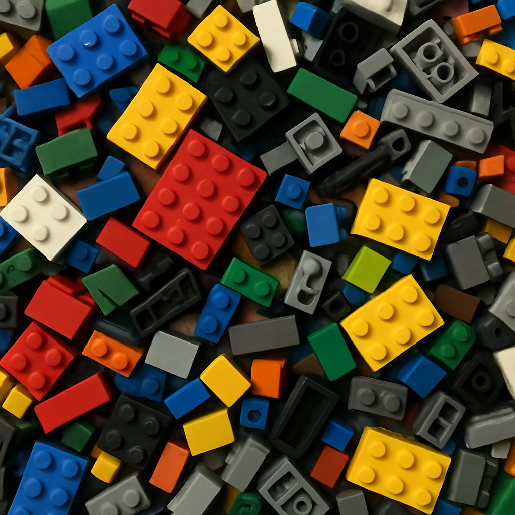 Assorted Lego bricks in bulk