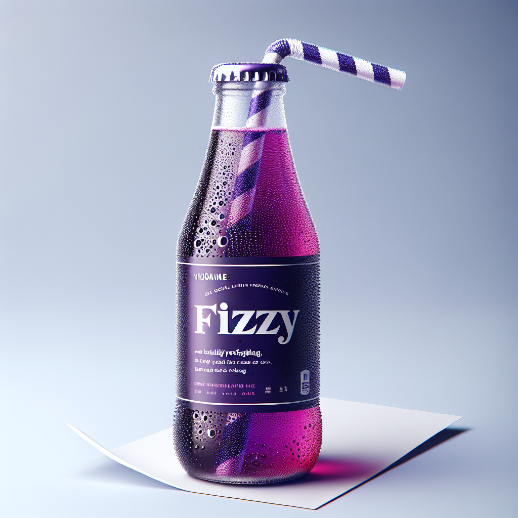 Fizzy lavender syrup as a drink with lavender syrup