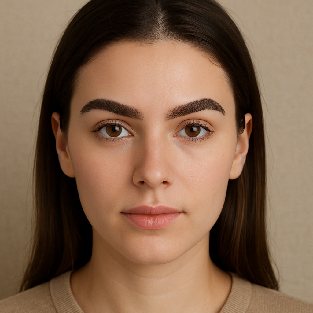 well-groomed eyebrows