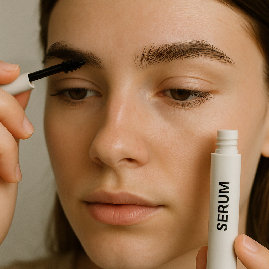 eyebrow serum application