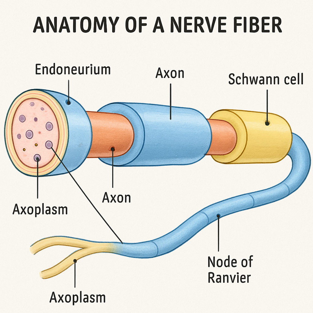 Anatomy of a nerve fiber