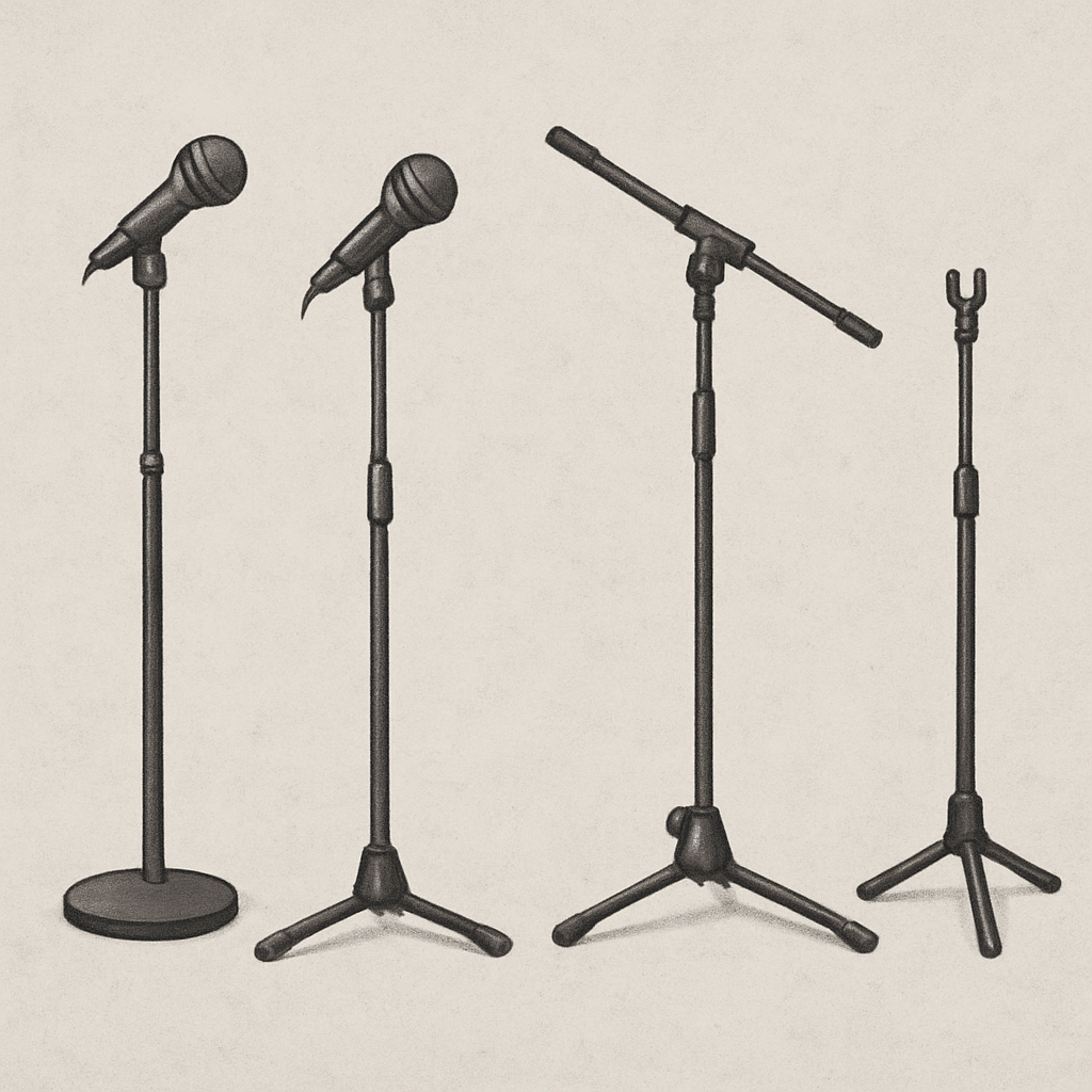 various mic stands