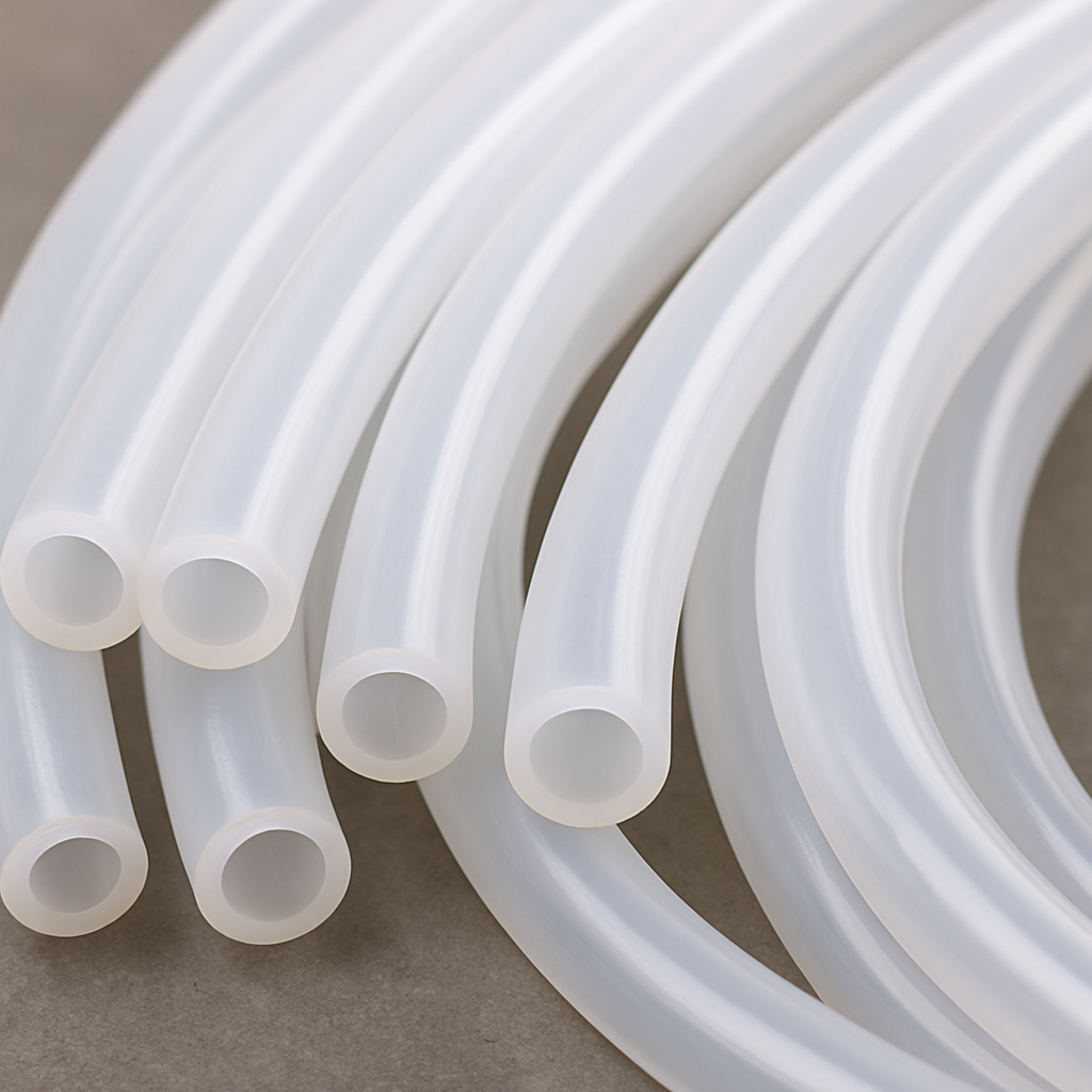 close-up of Teflon PTFE tubing