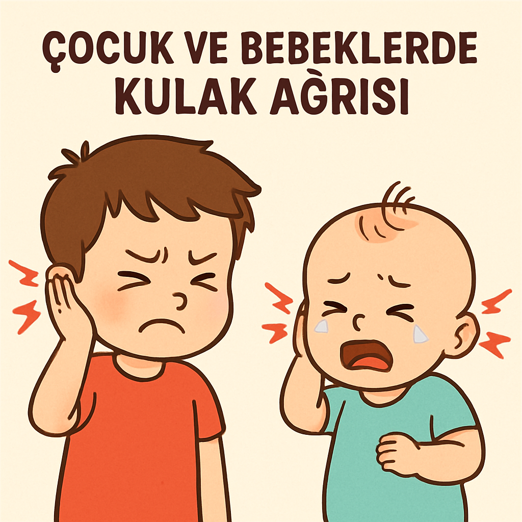 çocuk ve bebeklerde kulak ağrısı