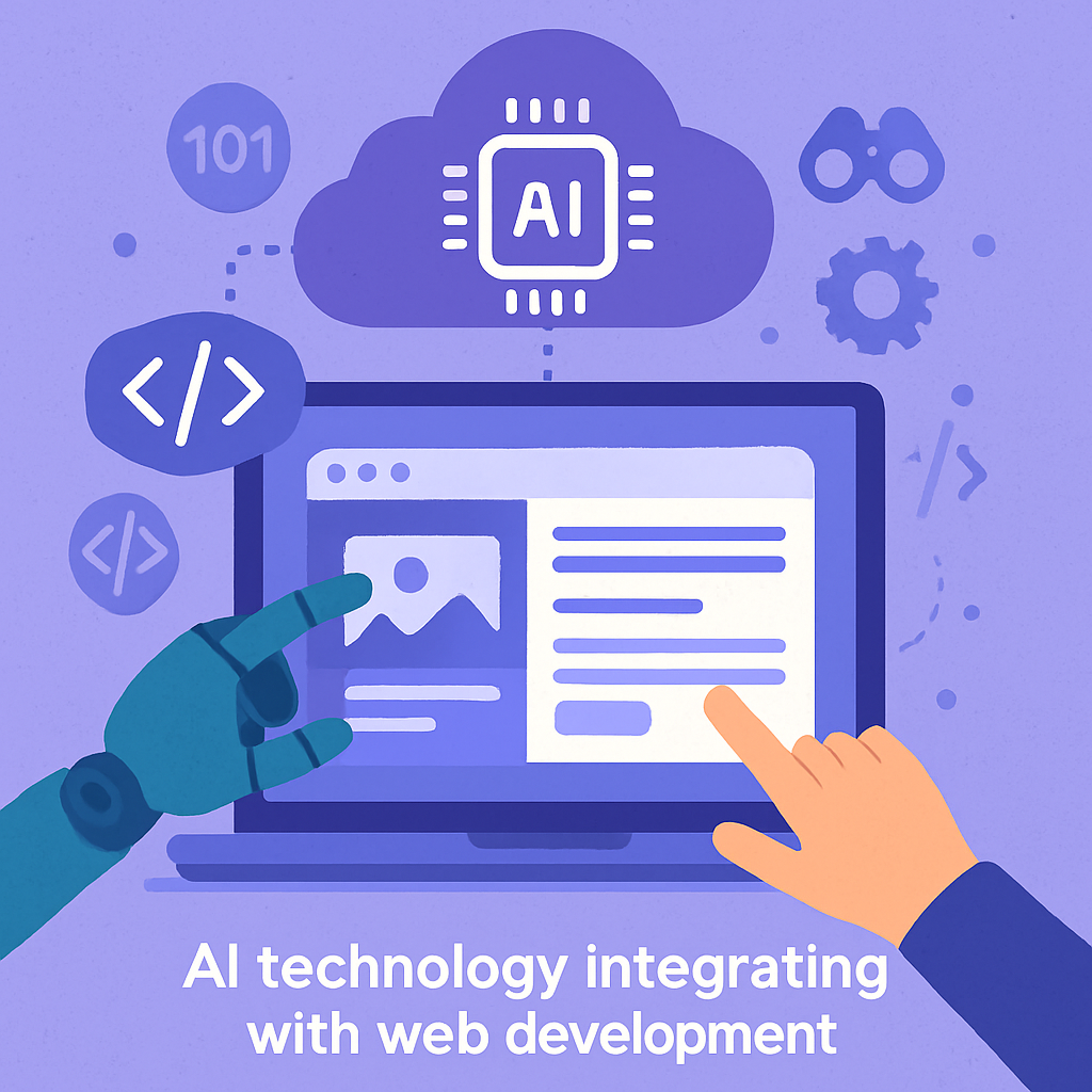 AI technology integrating with web development