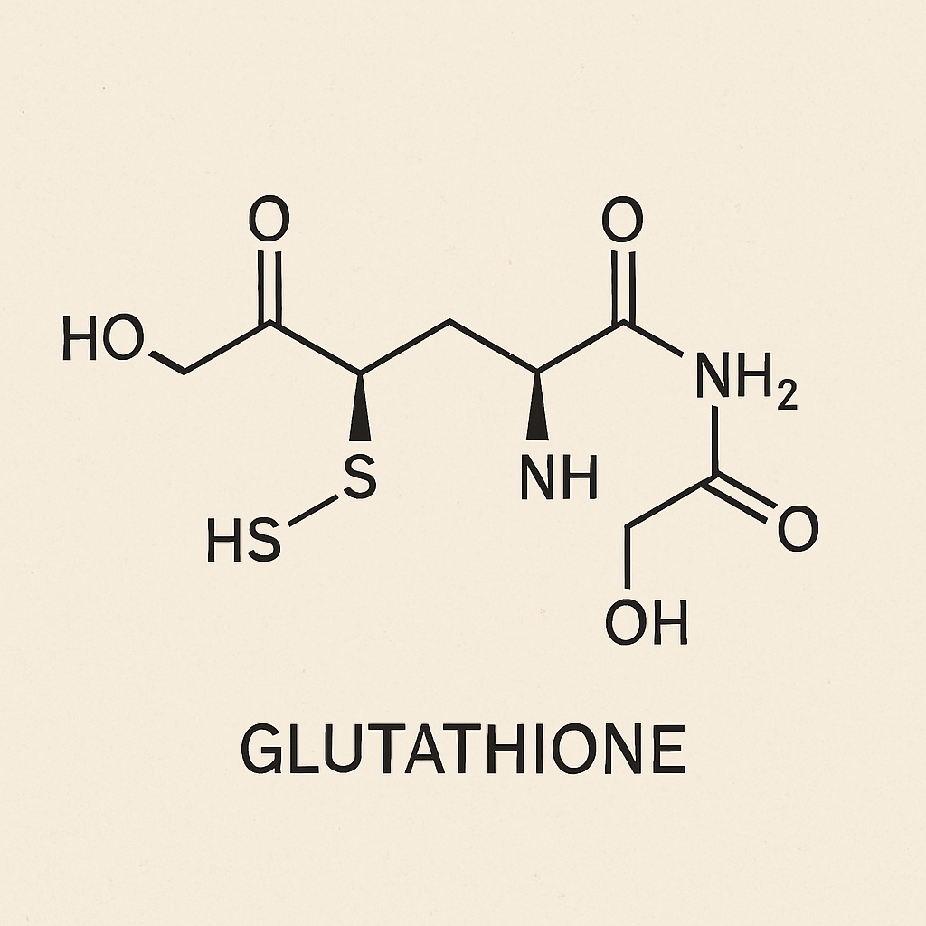 Glutathione molecule structure