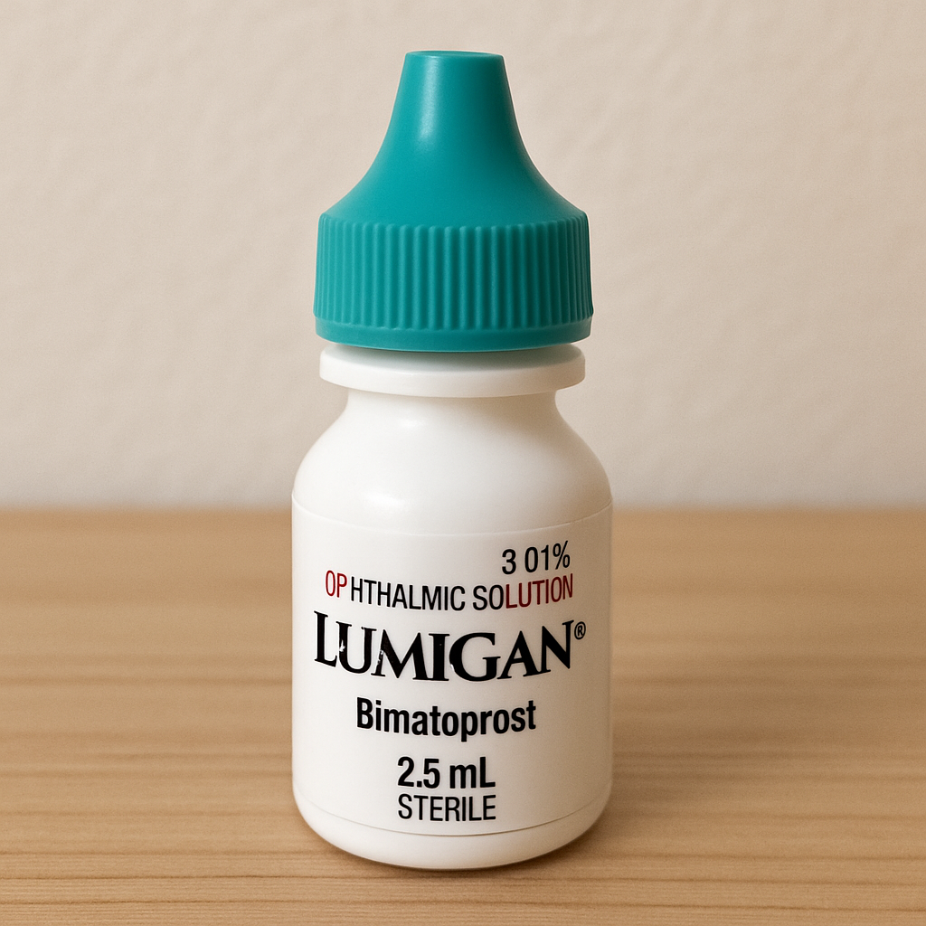 Lumigan eye drops bottle
