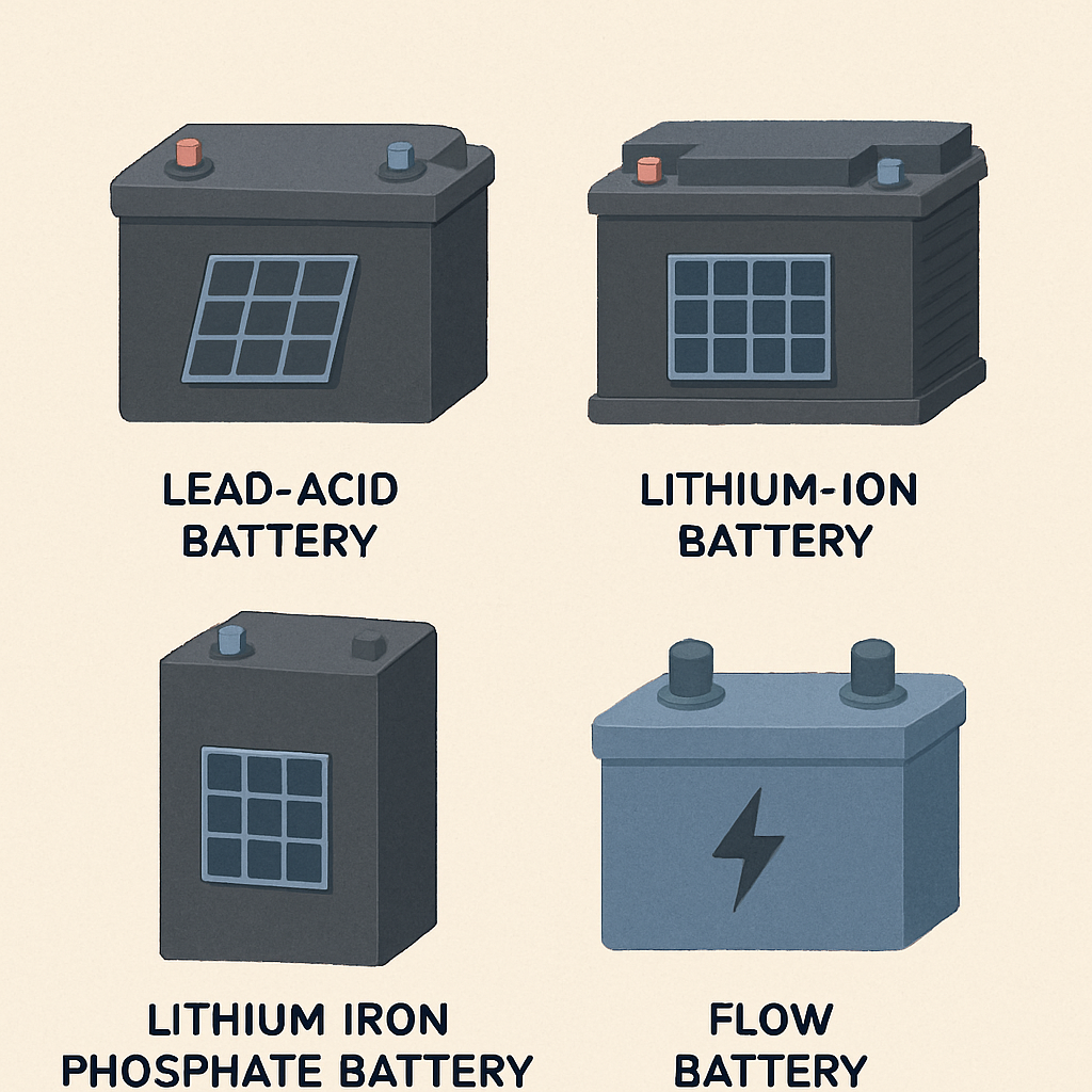 Different types of solar batteries