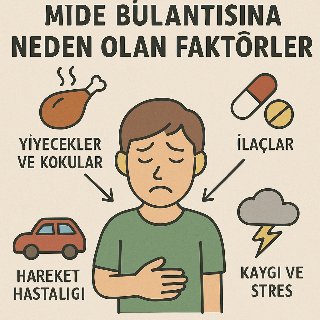 Mide bulantısına neden olan faktörler