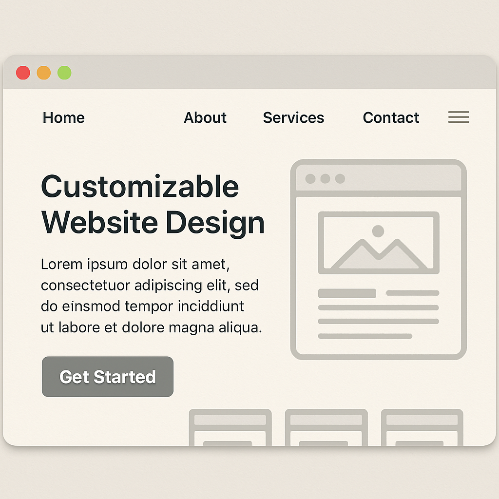 Customizable e-commerce UI mockups across devices