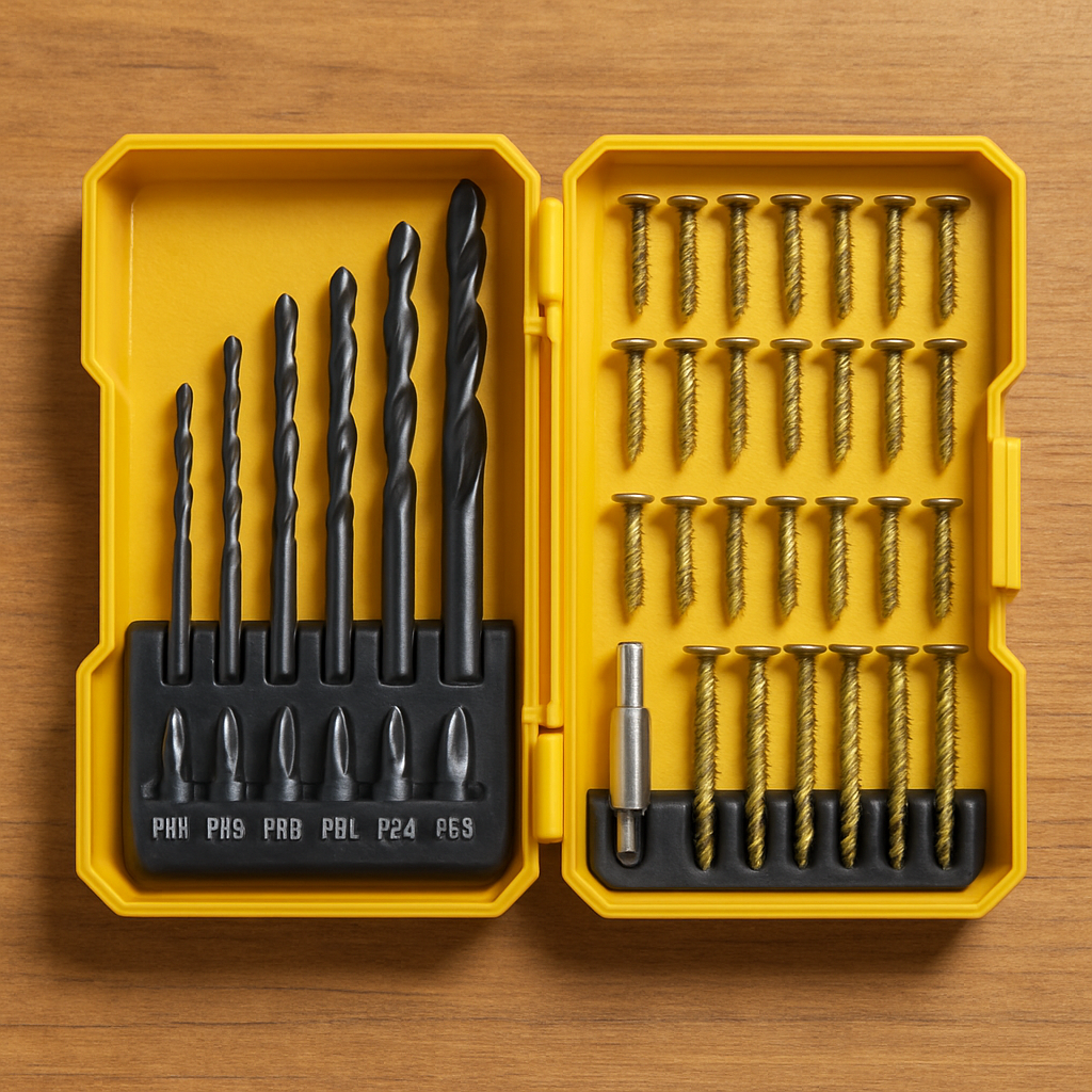 screw and drill bit set