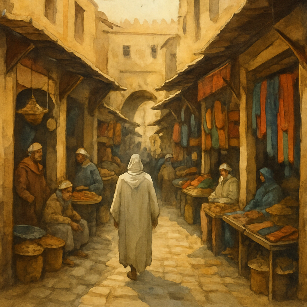 Medina de Fez con sus callejuelas y mercados