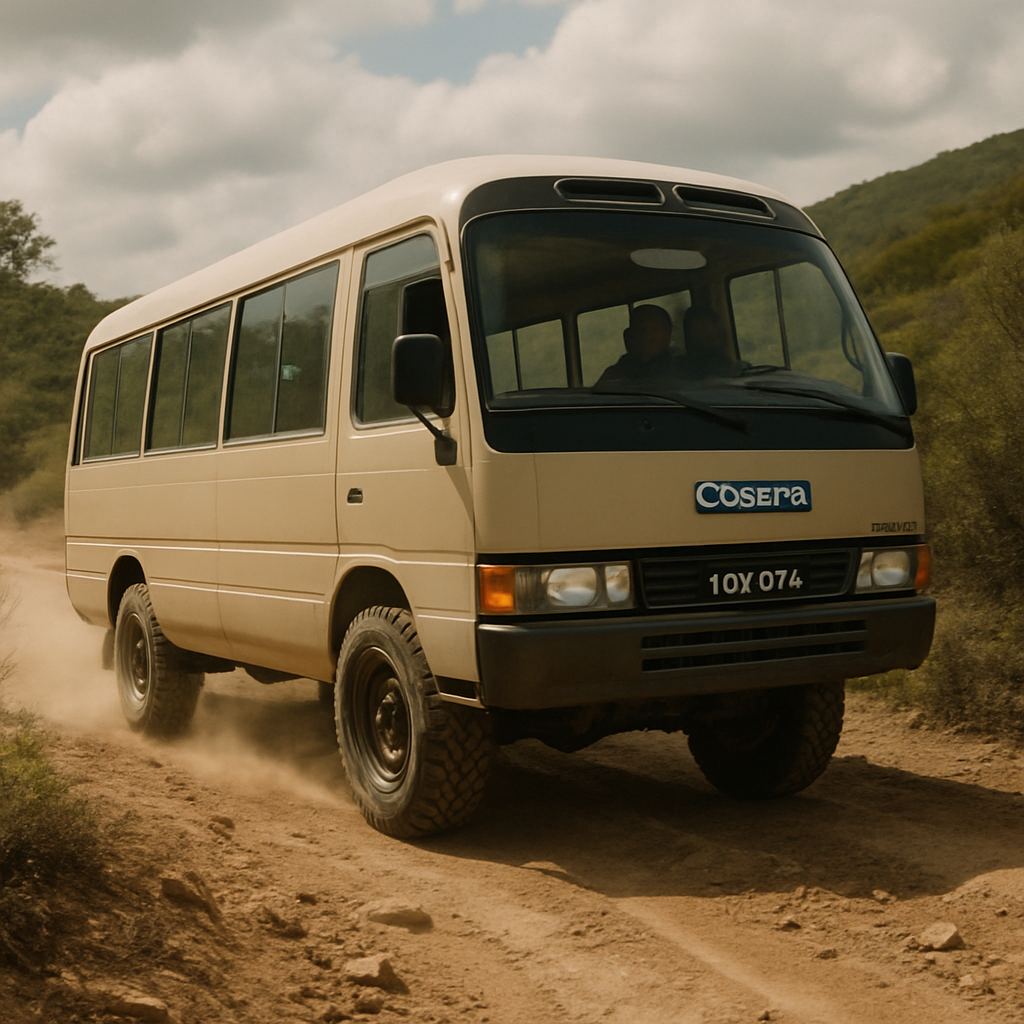 Off-Road Adventure with Toyota Coaster
