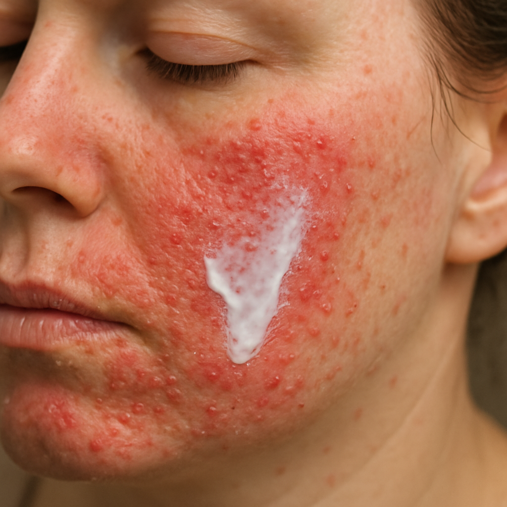 Skin irritation from topical treatment