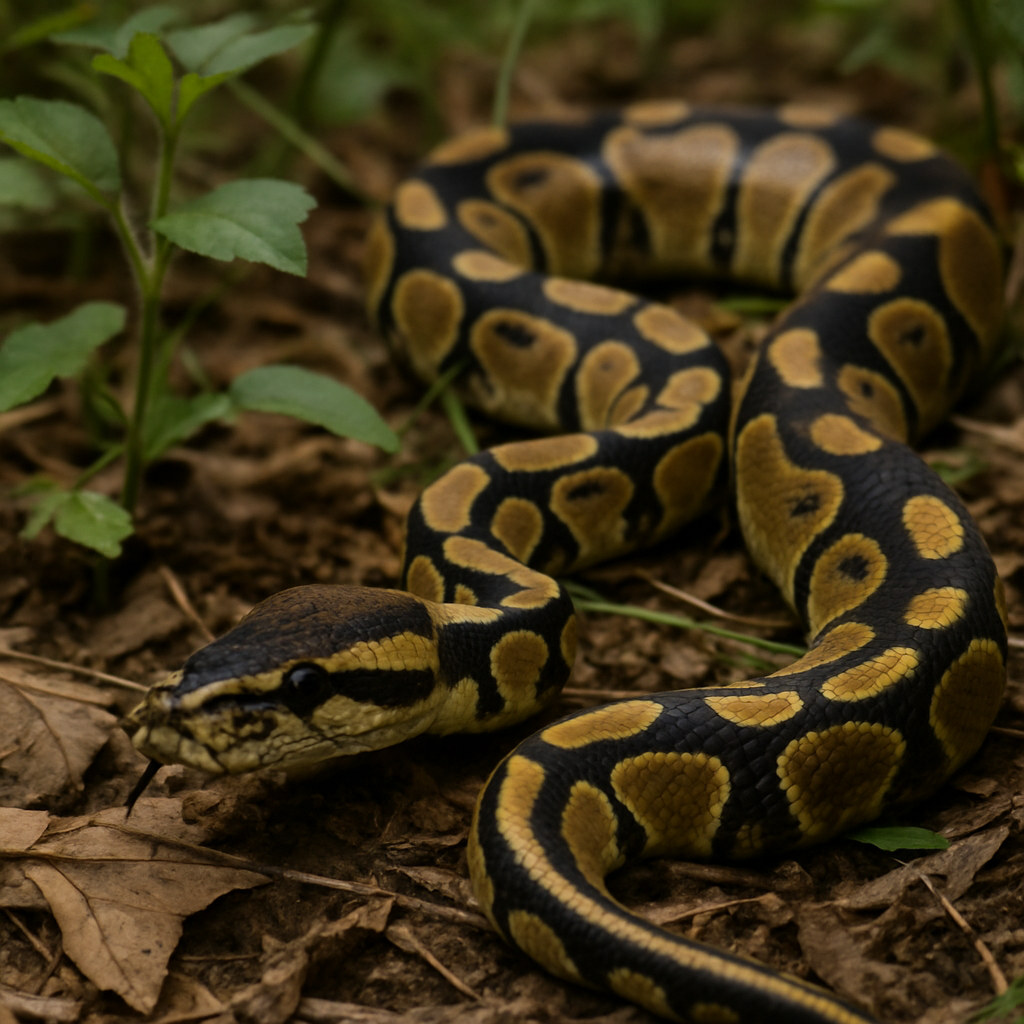 Ball Python in Natural Habitat