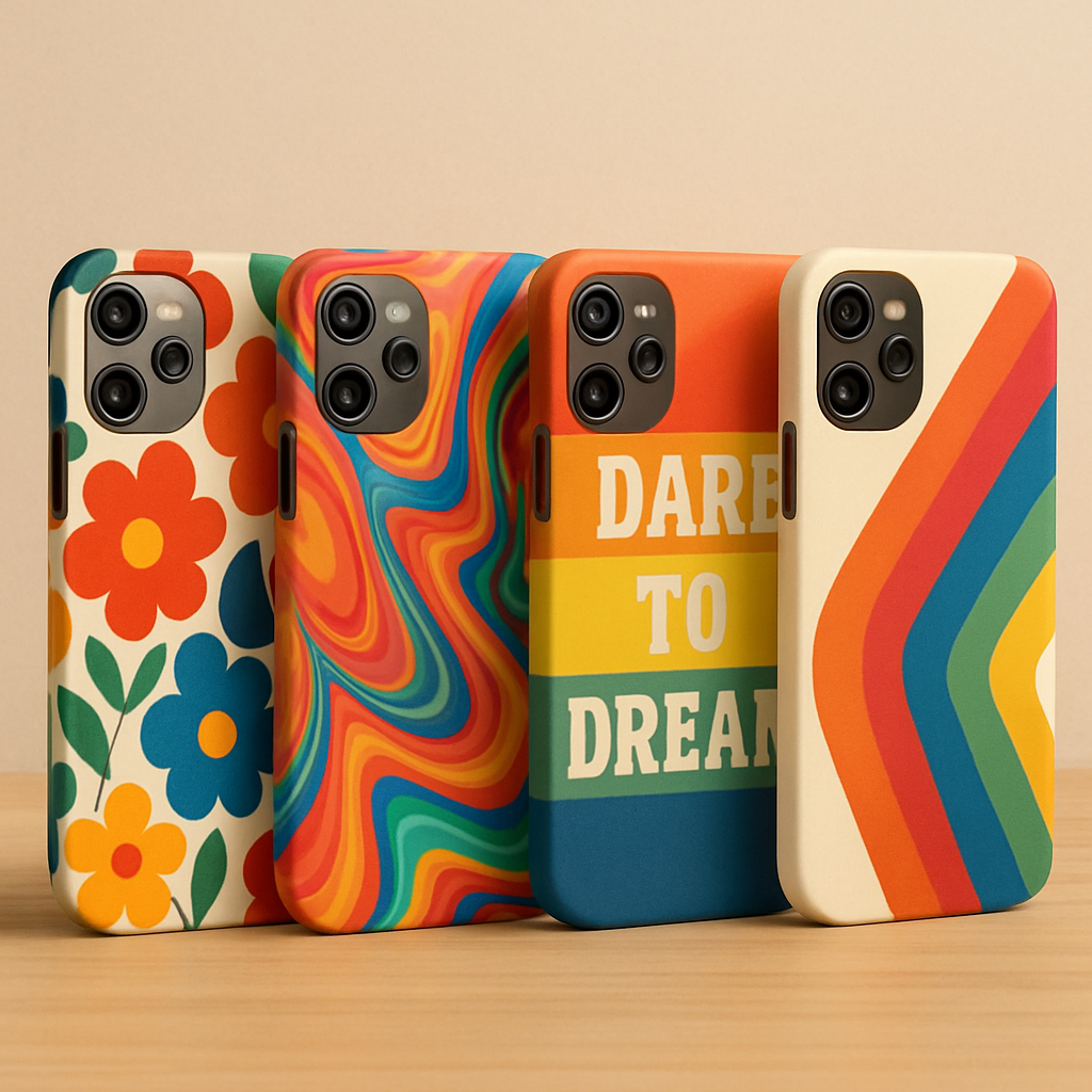 Customized mobile covers with vibrant designs