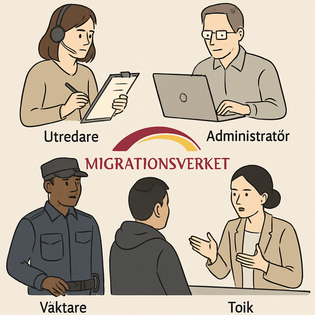 Image depicting various Migrationsverket job roles