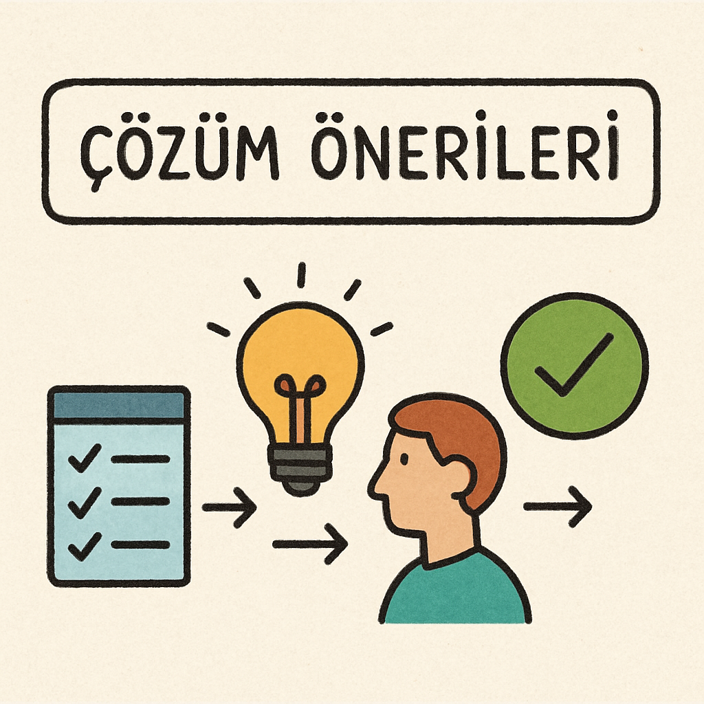 çözüm önerileri