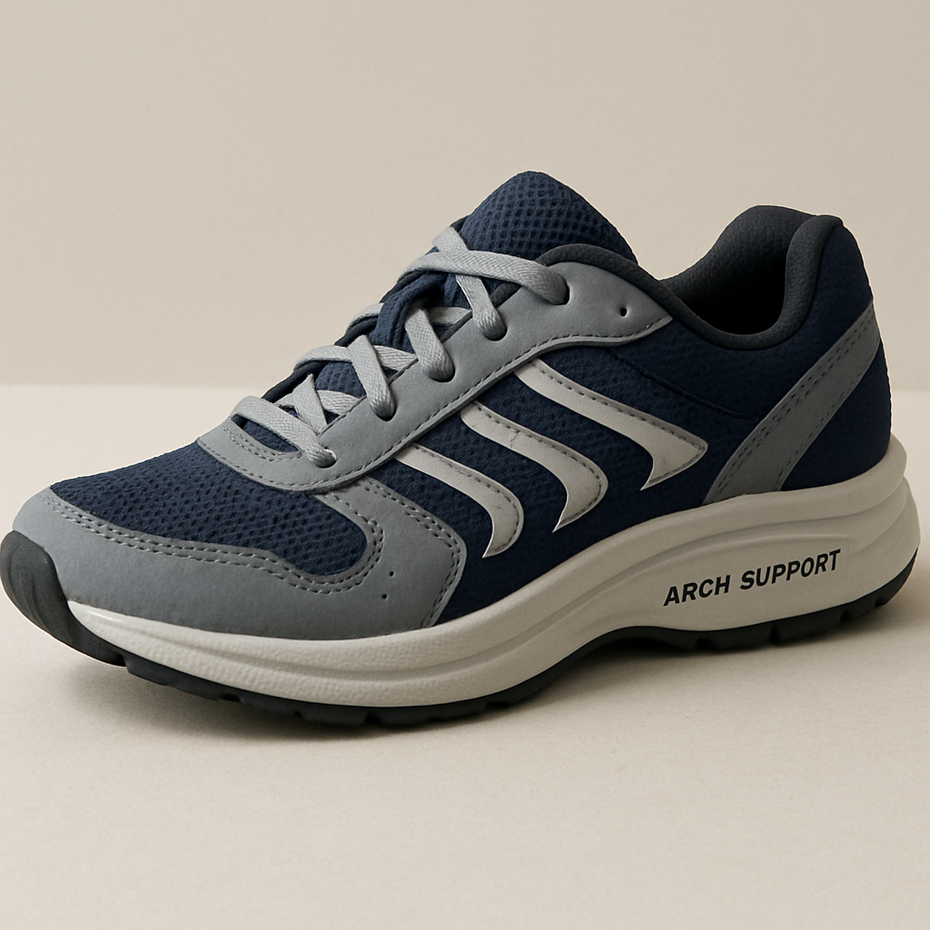 Athletic shoes with arch support