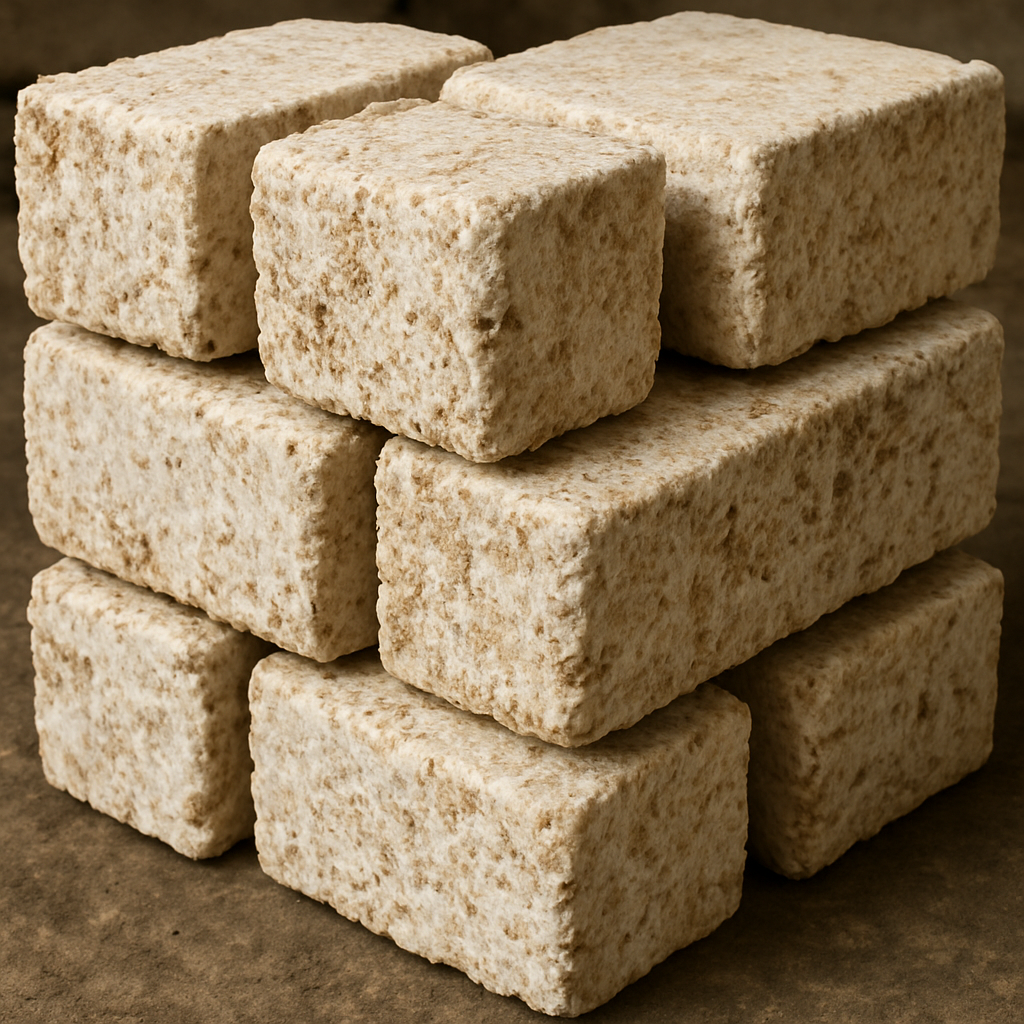 Mycelium bricks