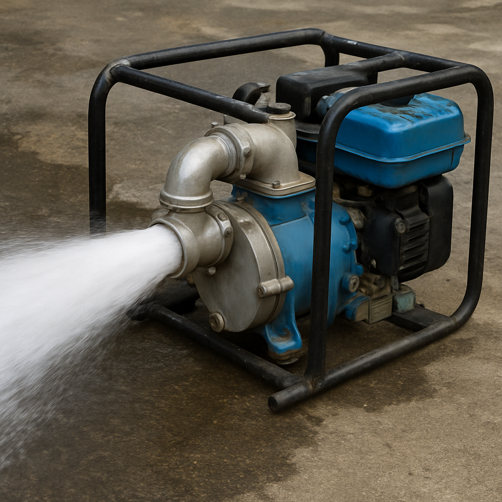 High Pressure Water Pump in Action