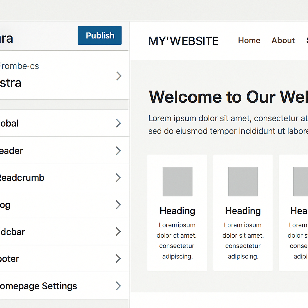 Astra WordPress Theme interface