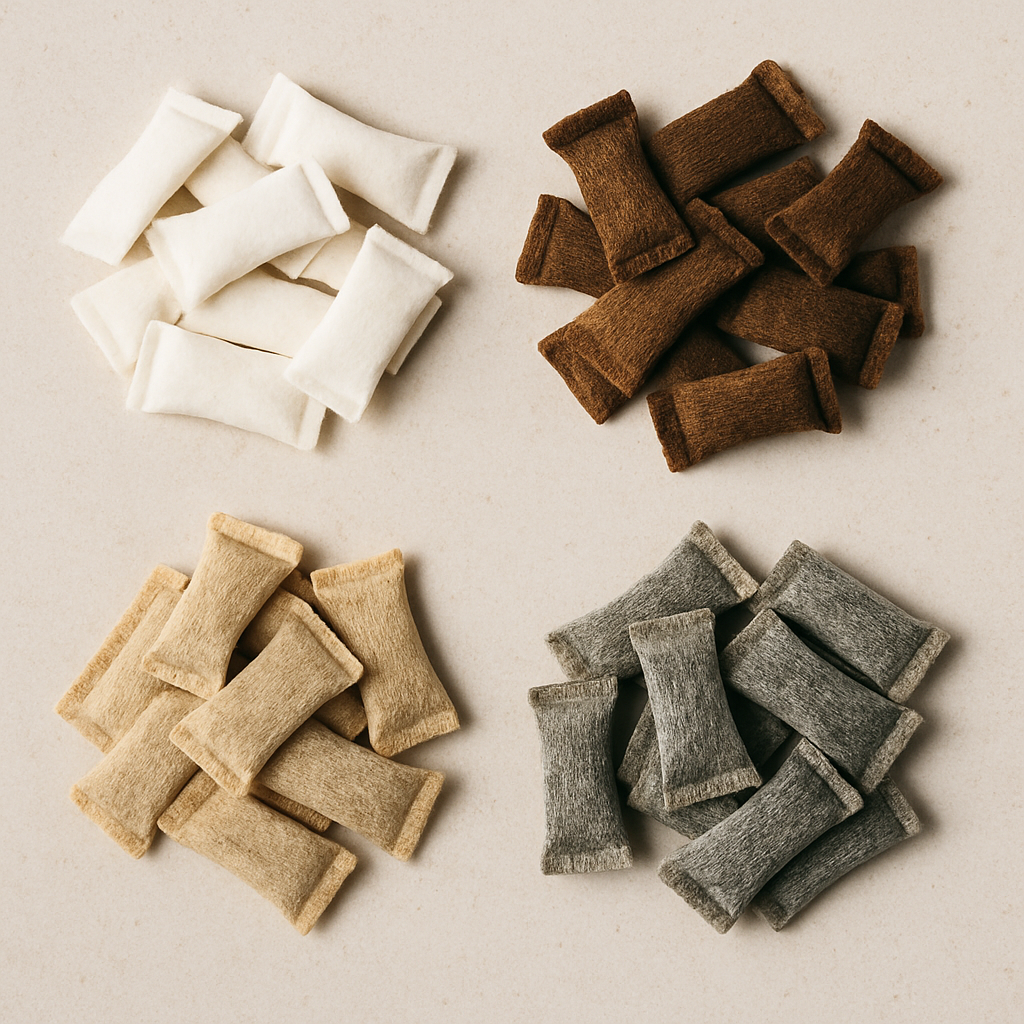 Varieties of snus pouches