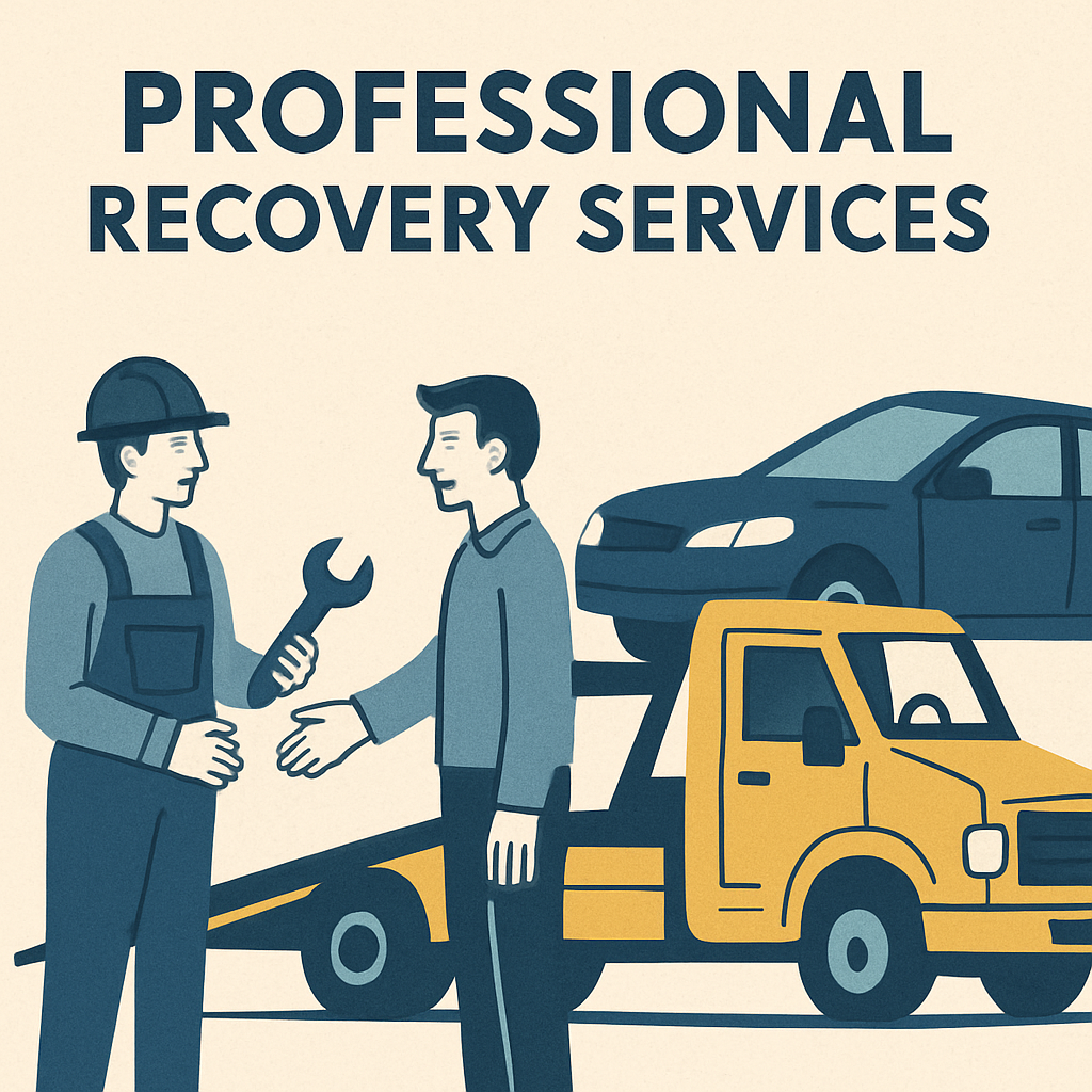 Professional recovery services illustration