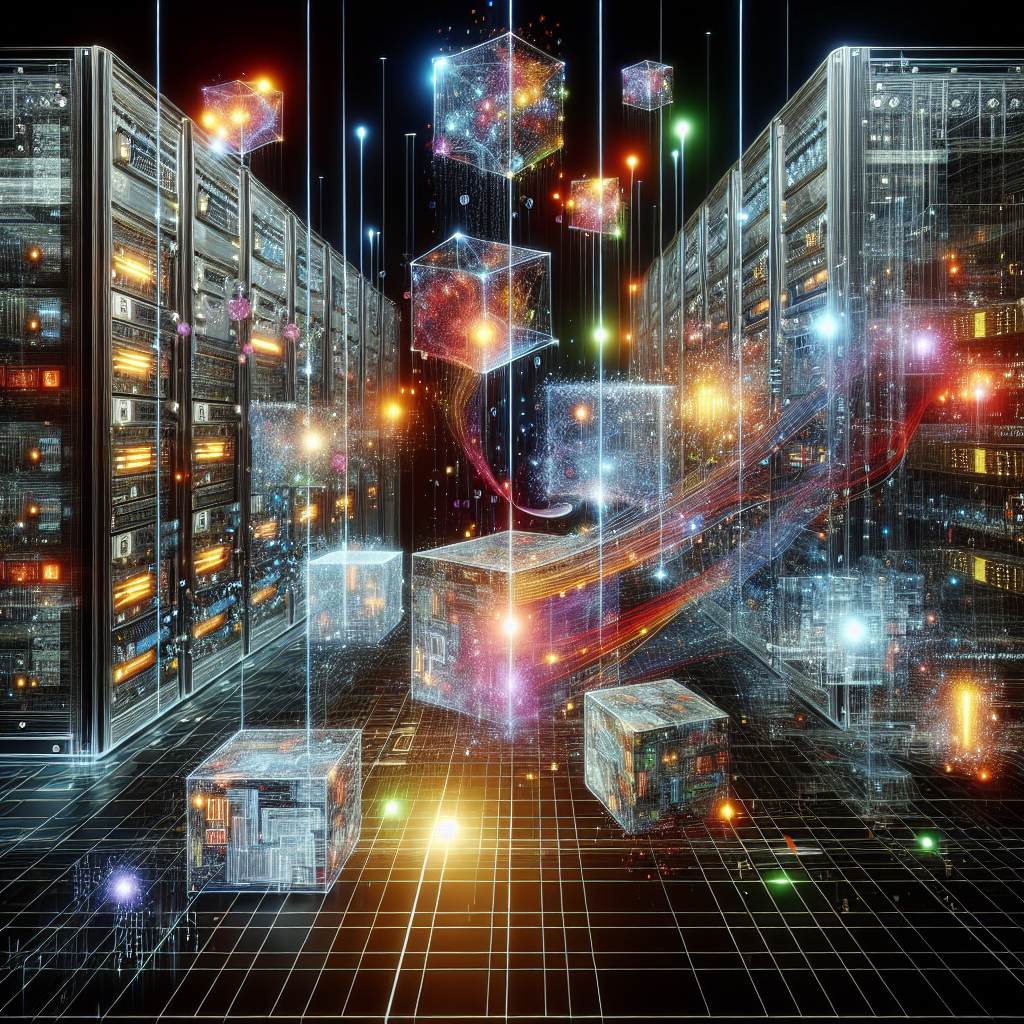 An illustration of machine learning algorithms analyzing transaction data