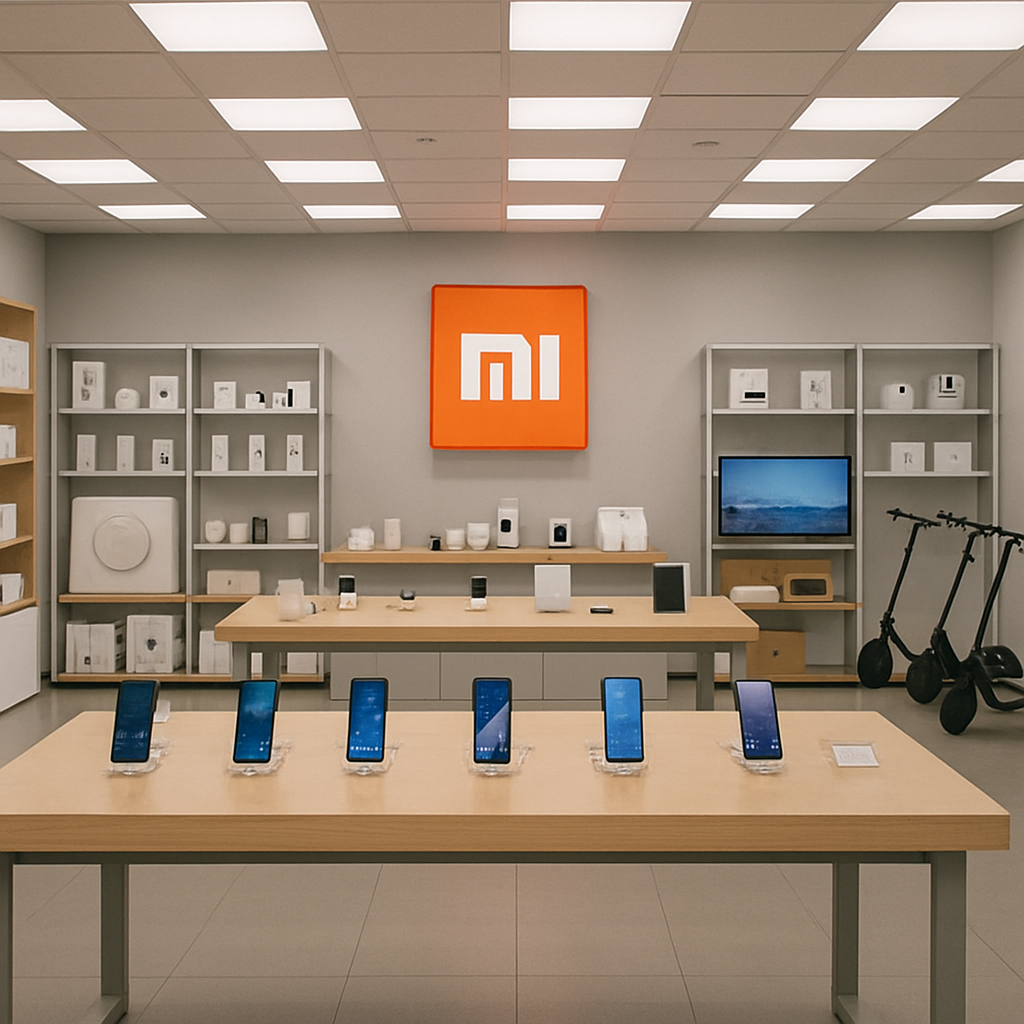 Electronics store with Xiaomi products