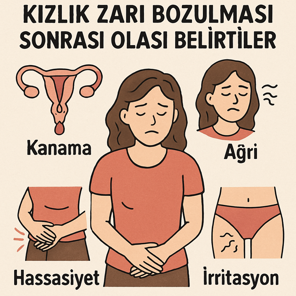 Kızlık zarı bozulması sonrası olası belirtiler