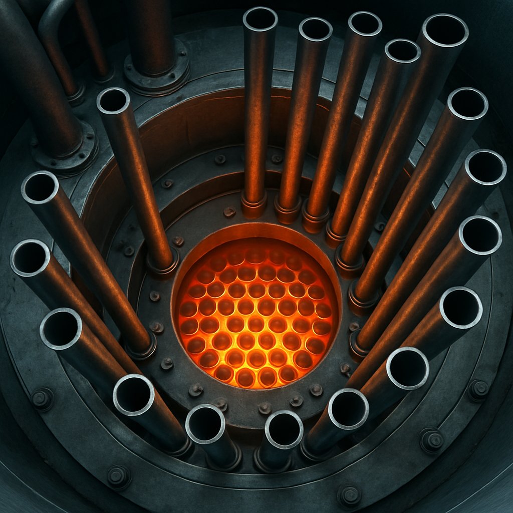Nuclear reactor with alloy tubes