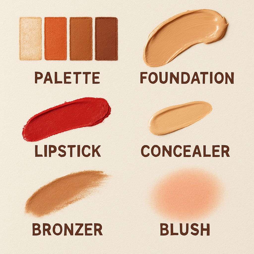 Makeup samples display