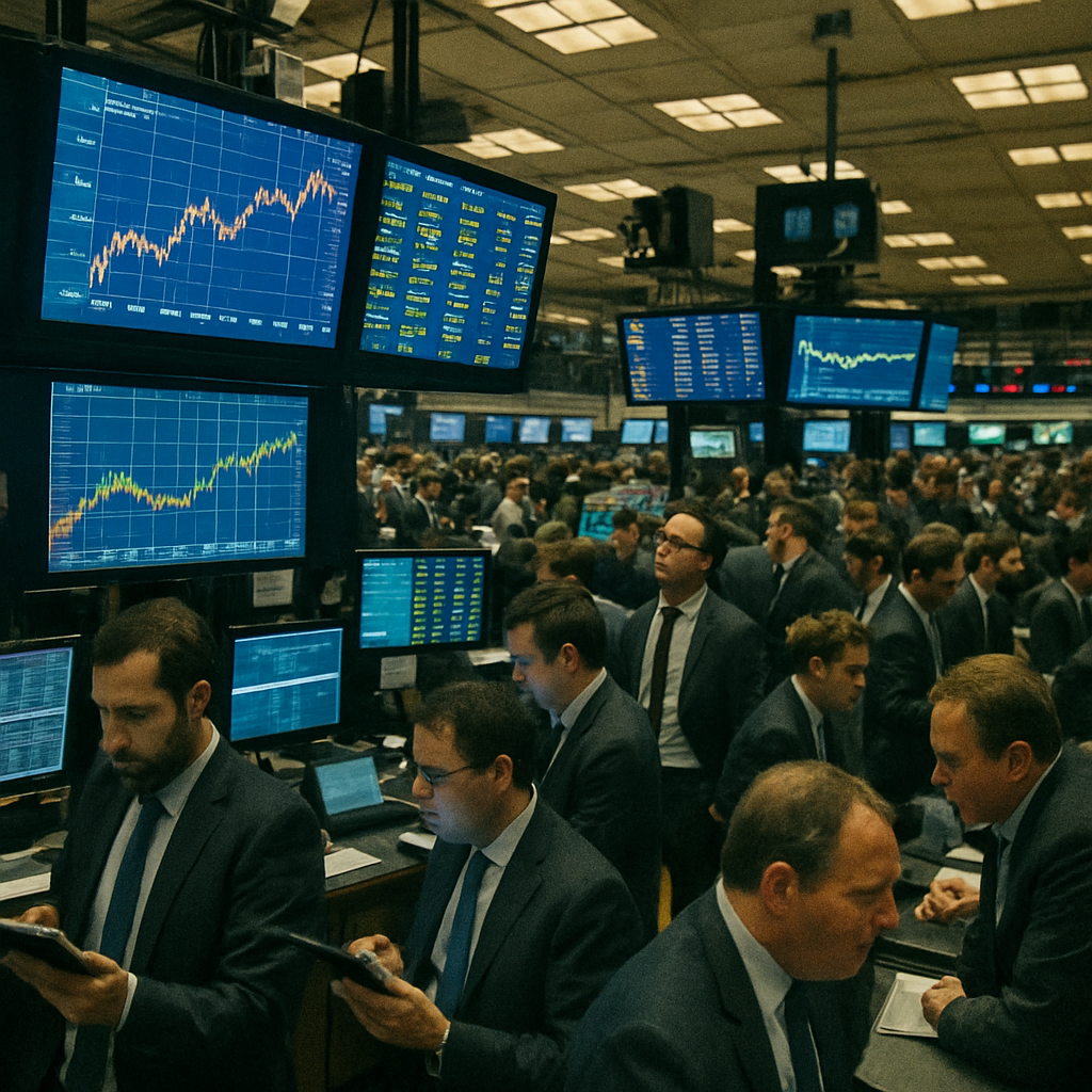 Stock Exchange Trading Floor