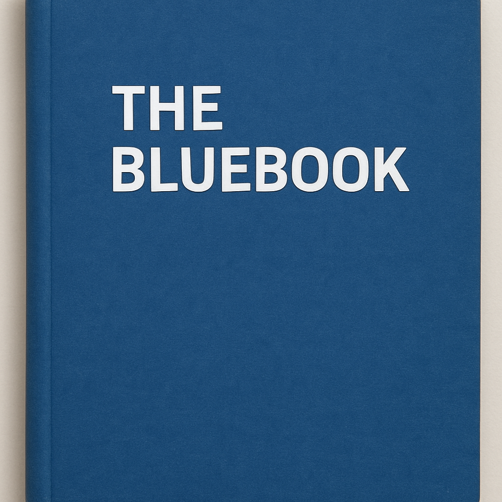 Bluebook Cover