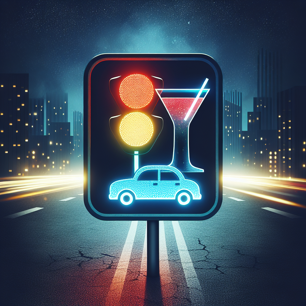 Drunk driving traffic light