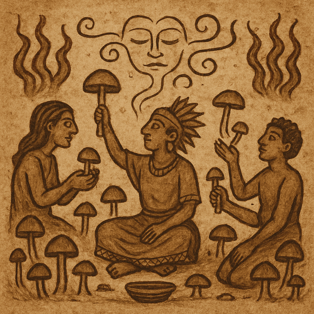 Ancient ritual use of psychedelic mushrooms