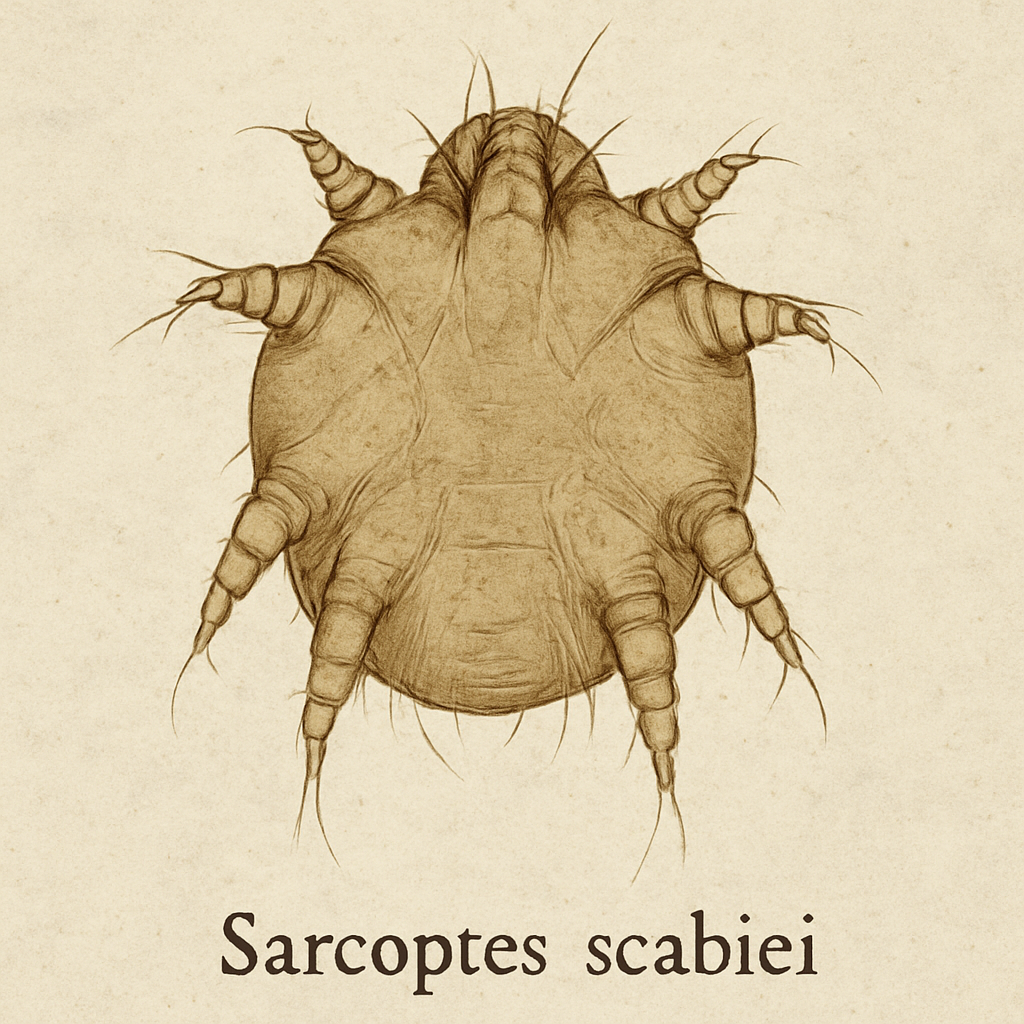 Mikroskobik parazit Sarcoptes scabiei
