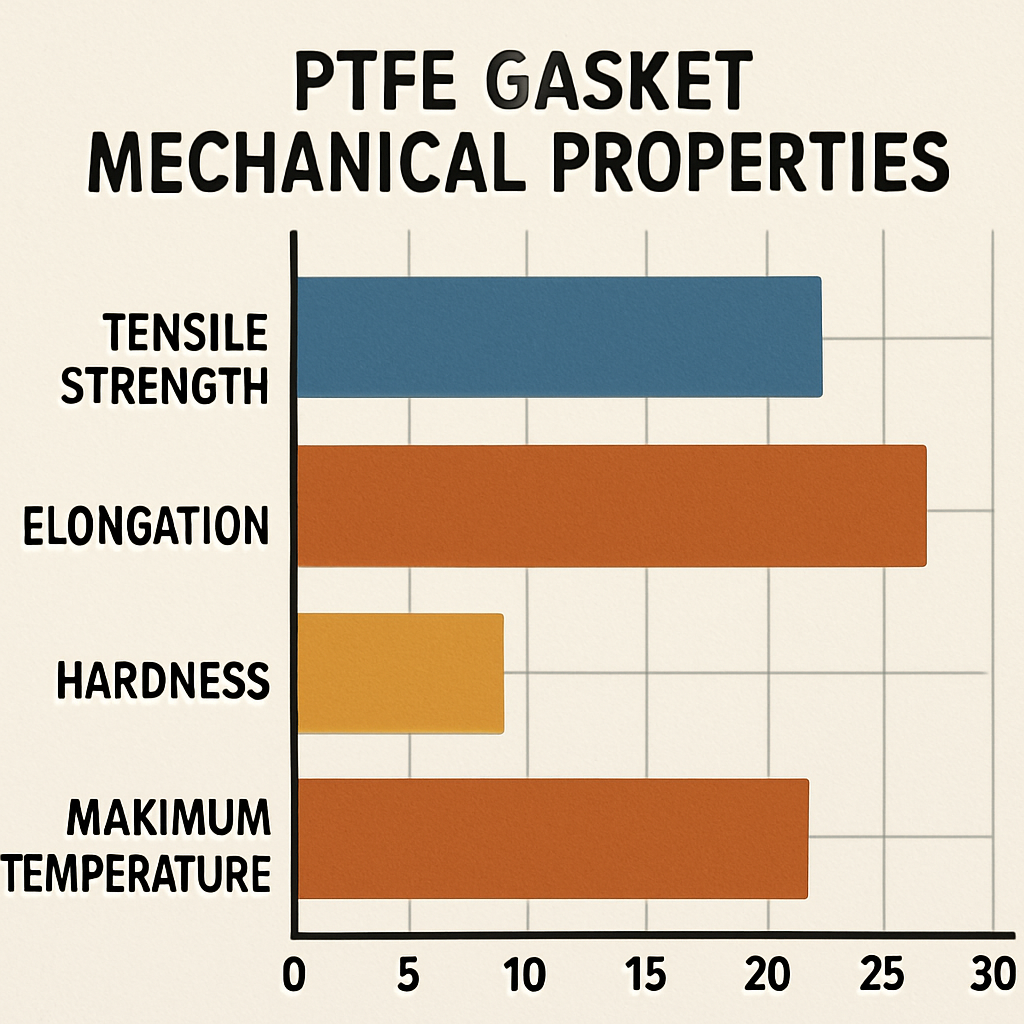 PTFE gasket mechanical properties chart