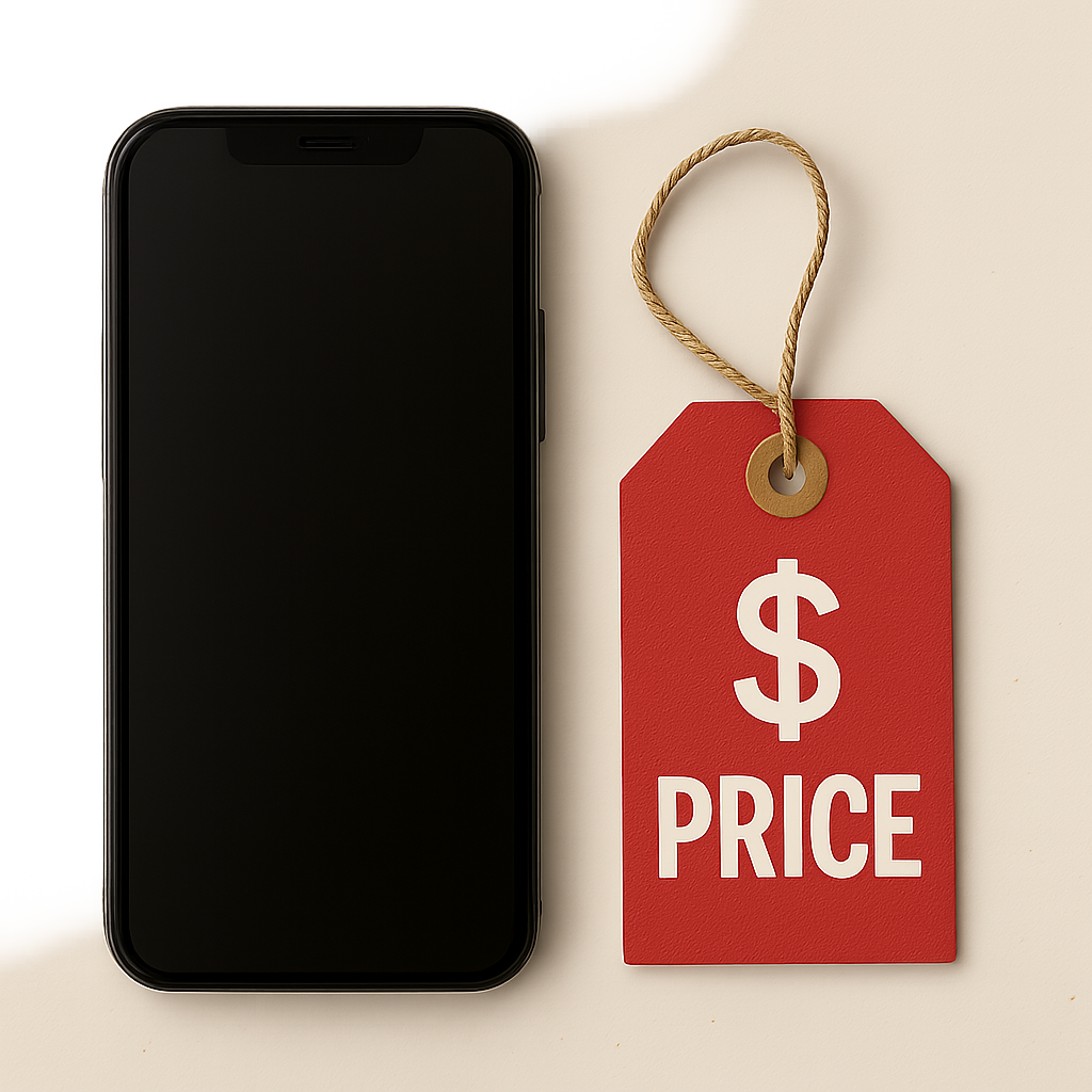 Price Tag with Smartphone