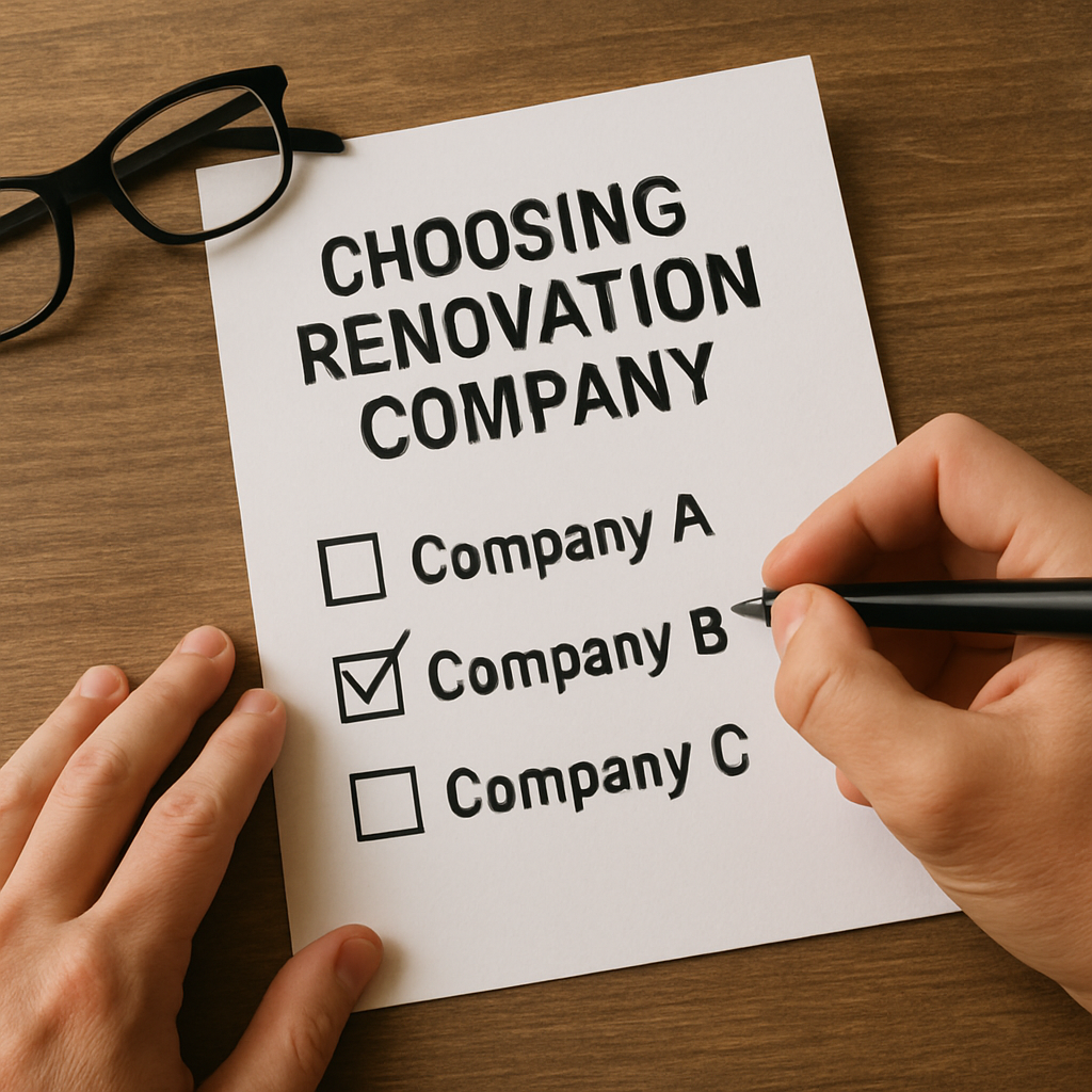 choosing renovation company