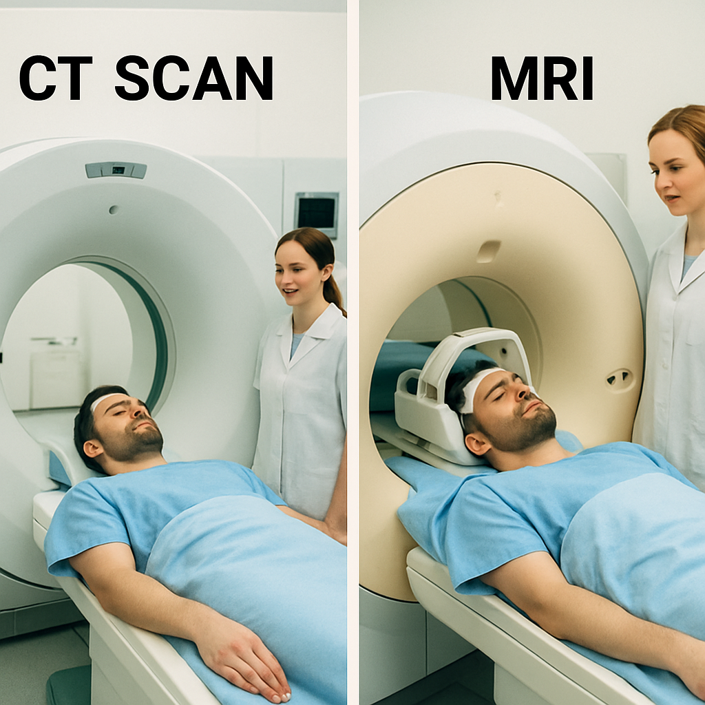 CT Scan vs MRI in a medical setting