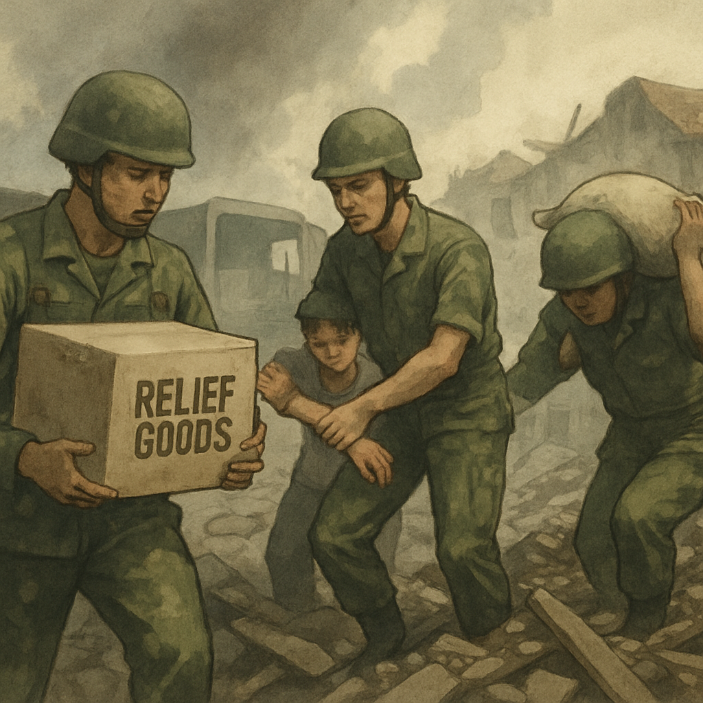 Military in a disaster