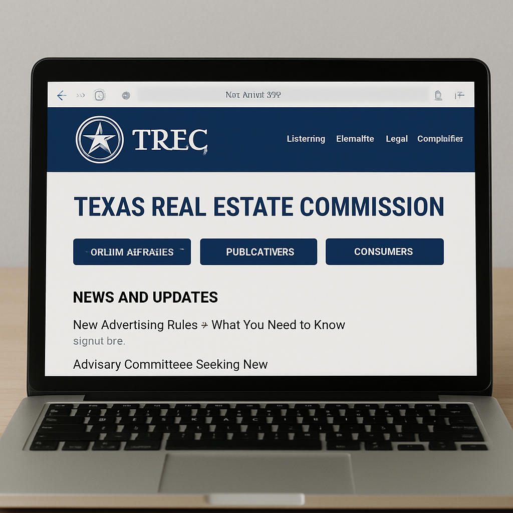 Laptop with TREC website
