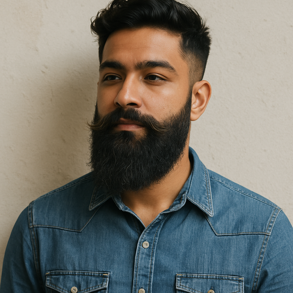 Beard oil styling