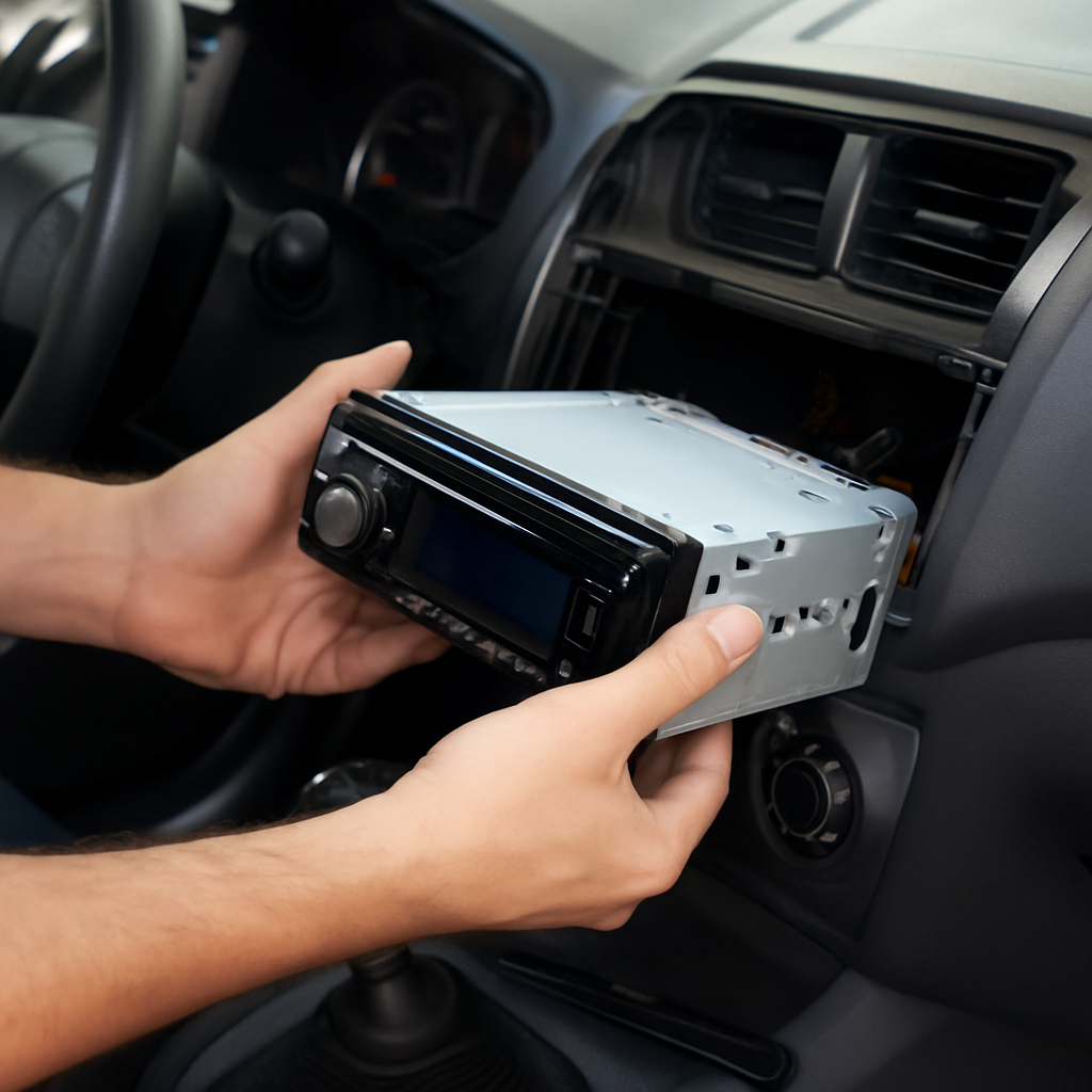 Professional car stereo installation